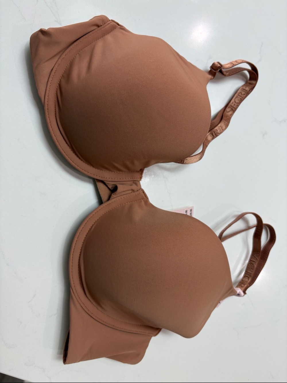 Victoria's Secret Padded T-Shirt Bra in Warm Tan